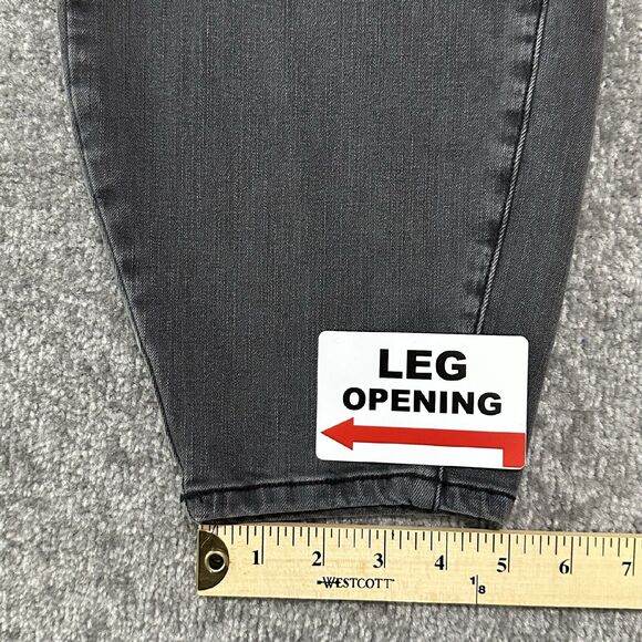 RWN by Rawan Skinny Leg Jeans Women 22 Light Black Gray Curvy Fit Stretch F31 - Picture 16 of 16